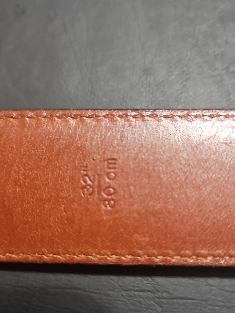 Coach Brown Leather Belt with Gold Buckle Size 32